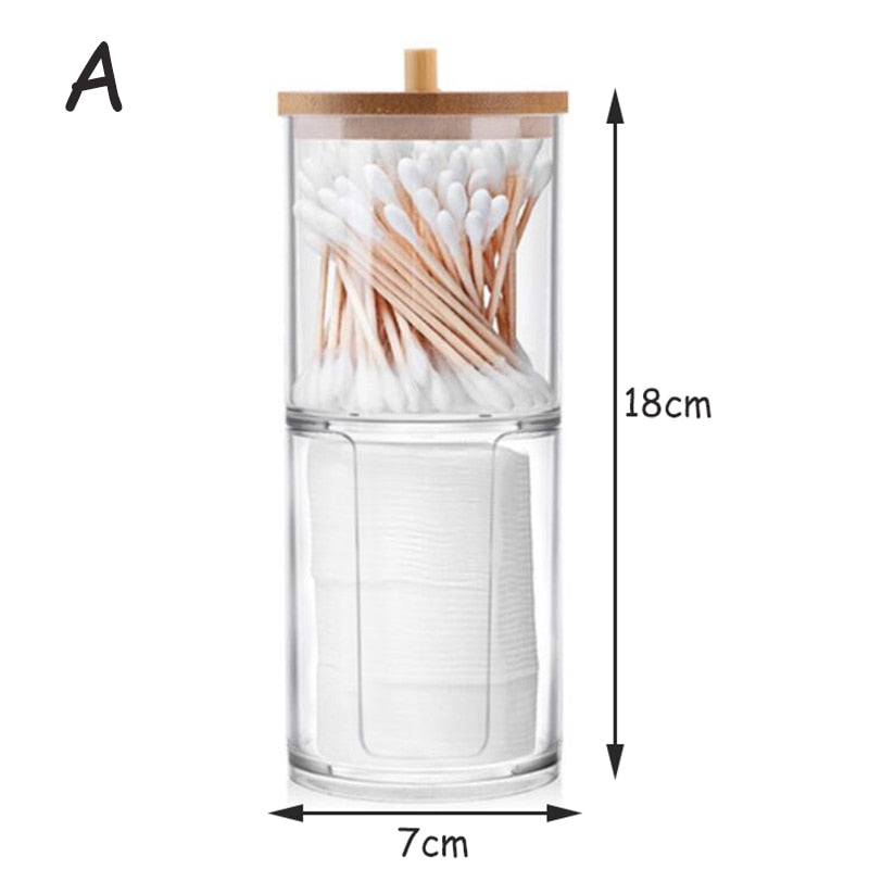 Potes Organizadores para Cotonetes e Algodão - All Essentials